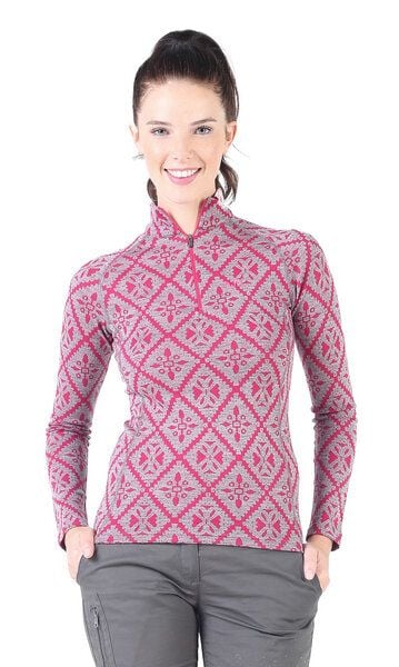 Woolona Langarmshirt - VENUS - 100% Merinowolle (Zip) von Woolona
