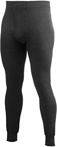 Woolpower 400 Lange Unterhose mit Fly Herren schwarz von Woolpower