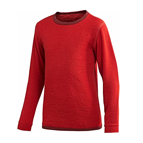 Woolpower 200 Langarm Rundhals-Shirt Kinder rot von Woolpower