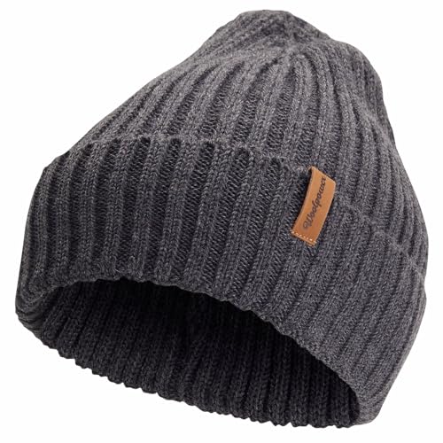 Woolpower Rib Beanie-Mütze grau von Woolpower