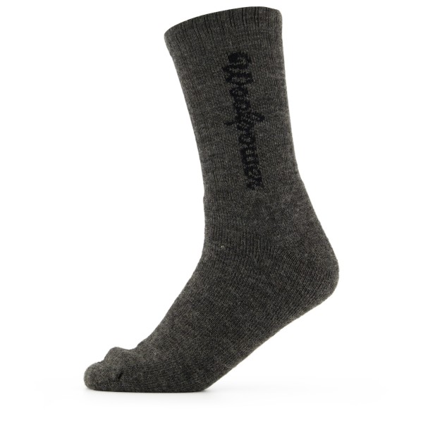 Woolpower - Sport Socks 400 Logo - Wandersocken Gr 36-39 schwarz von Woolpower