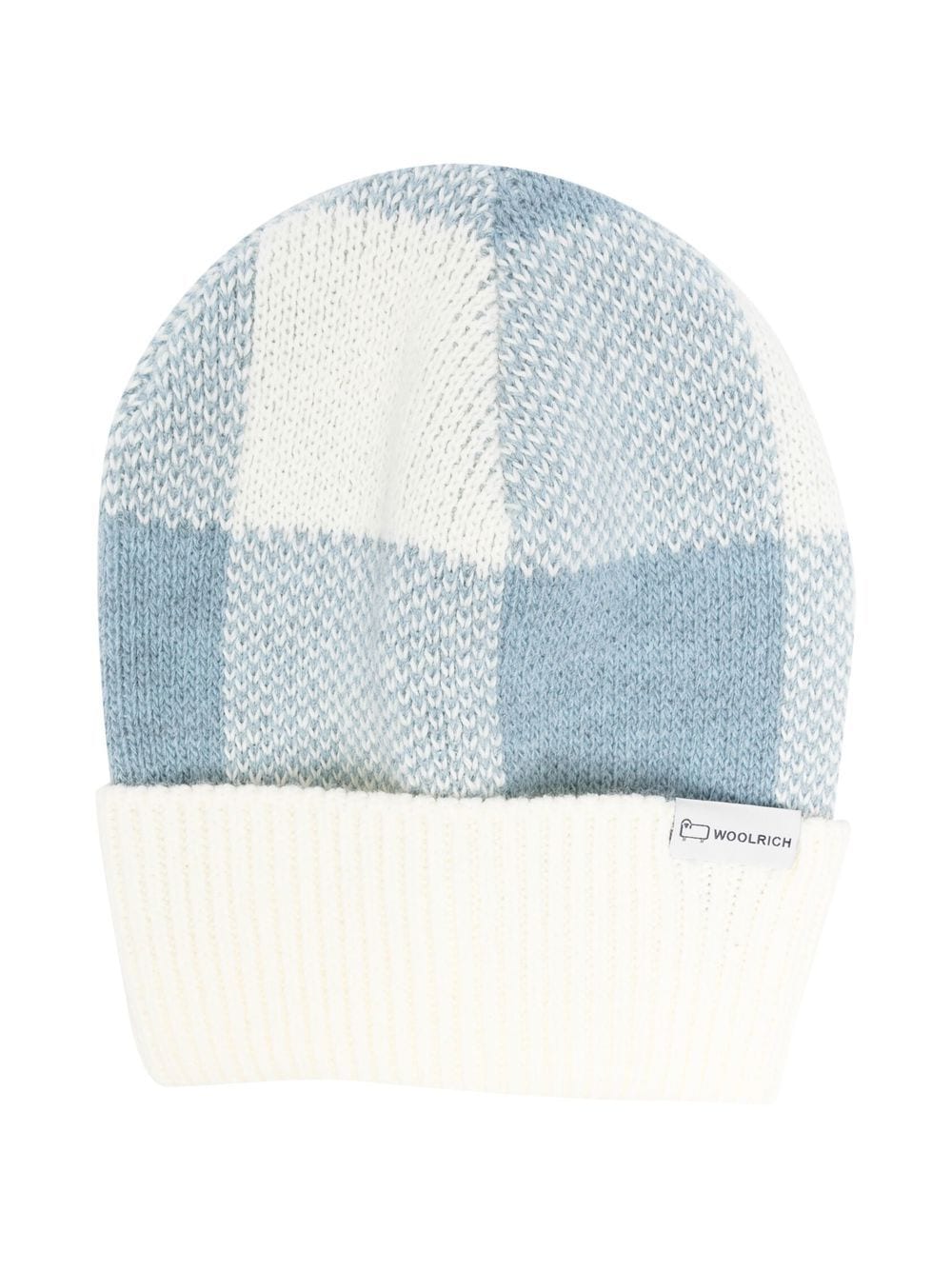 Woolrich Kids Karierte Beanie - Blau von Woolrich Kids