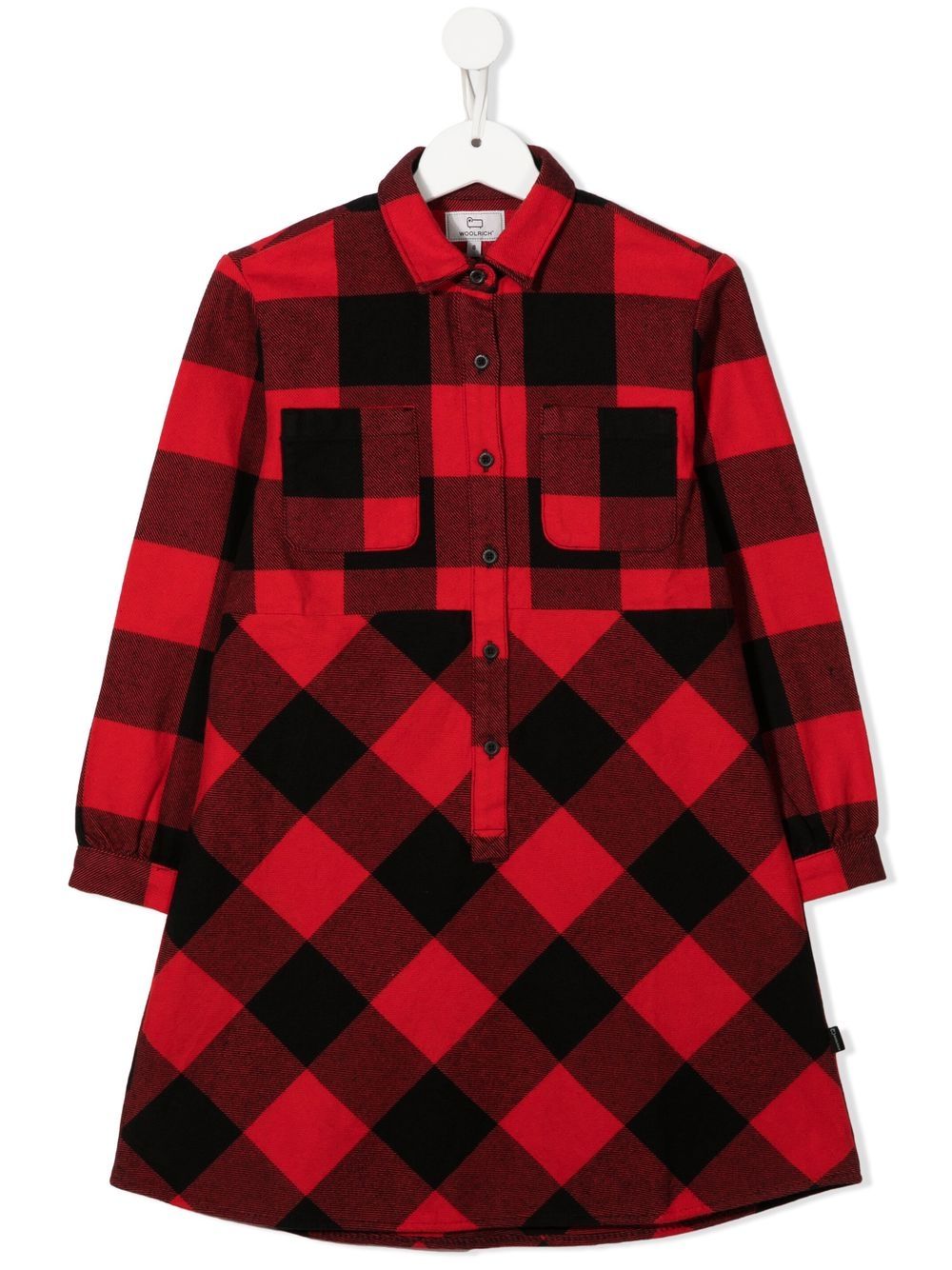 Woolrich Kids Kariertes Kleid aus Bio-Baumwolle - Rot von Woolrich Kids