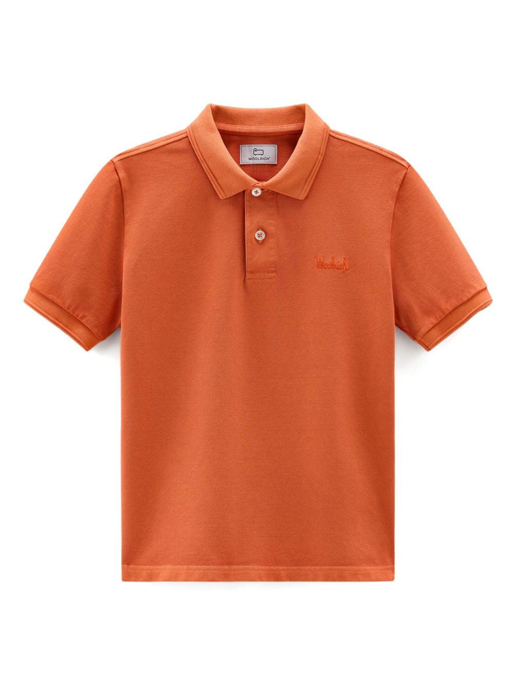 Woolrich Kids Poloshirt mit Logo-Stickerei - Orange von Woolrich Kids