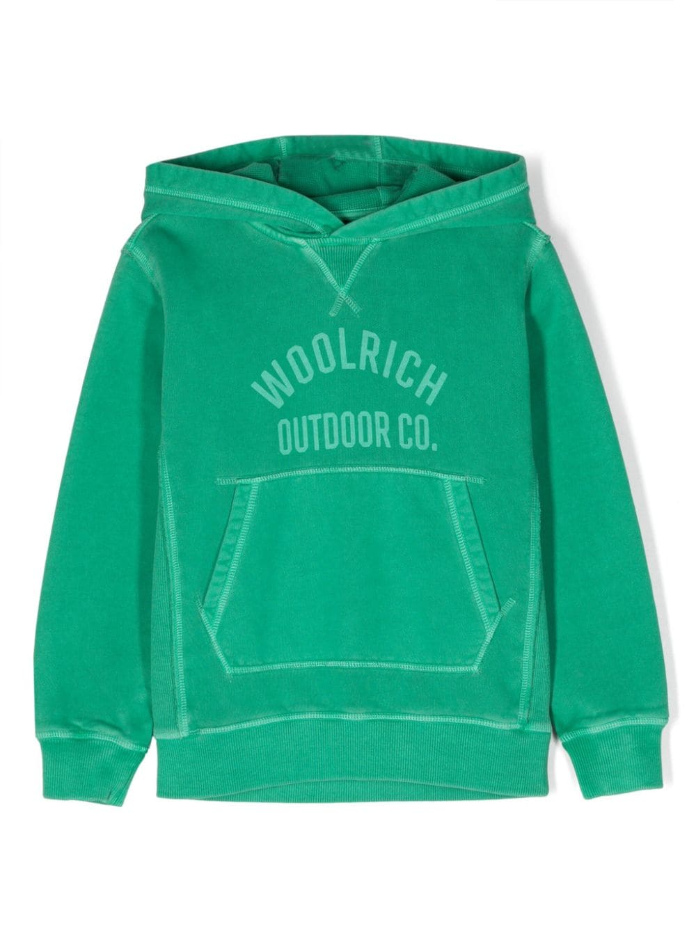 Woolrich Kids Hoodie mit Logo-Print - Grün von Woolrich Kids