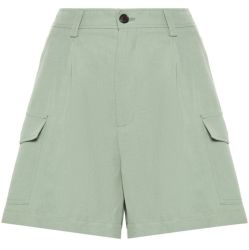 Hellgrüne Viskose Leinen Shorts - Woolrich von Woolrich
