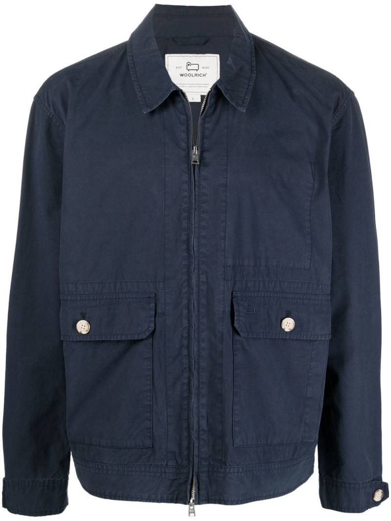 Woolrich Bomberjacke mit Reißverschluss - Blau von Woolrich