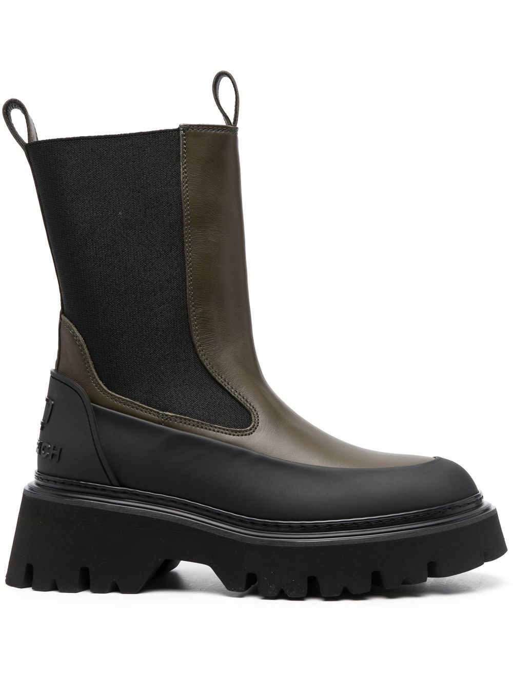 Woolrich Chelsea-Boots aus Leder - Grün von Woolrich