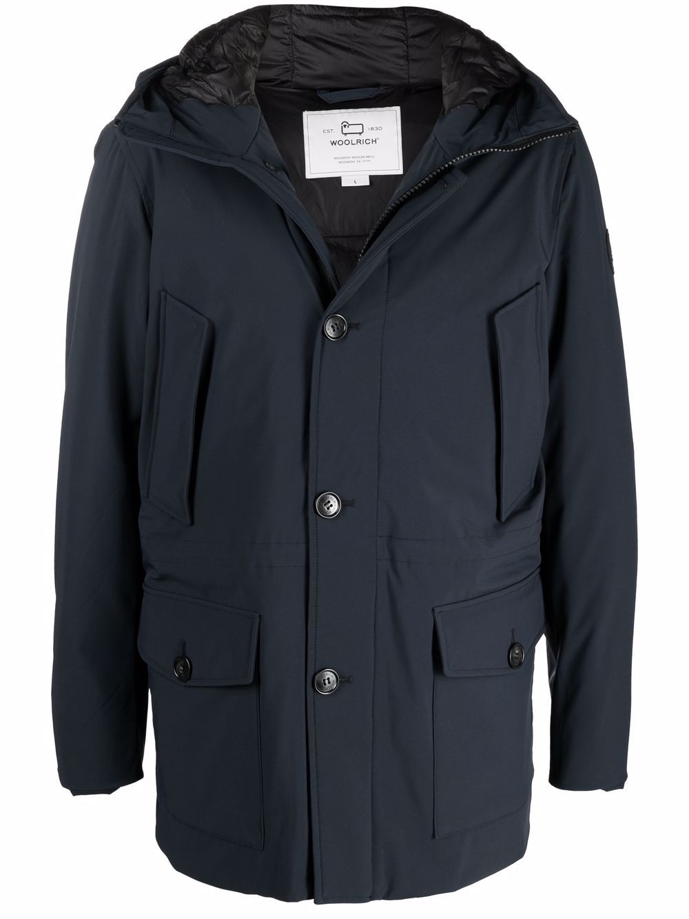 Woolrich Daunenjacke mit Kapuze - Blau von Woolrich