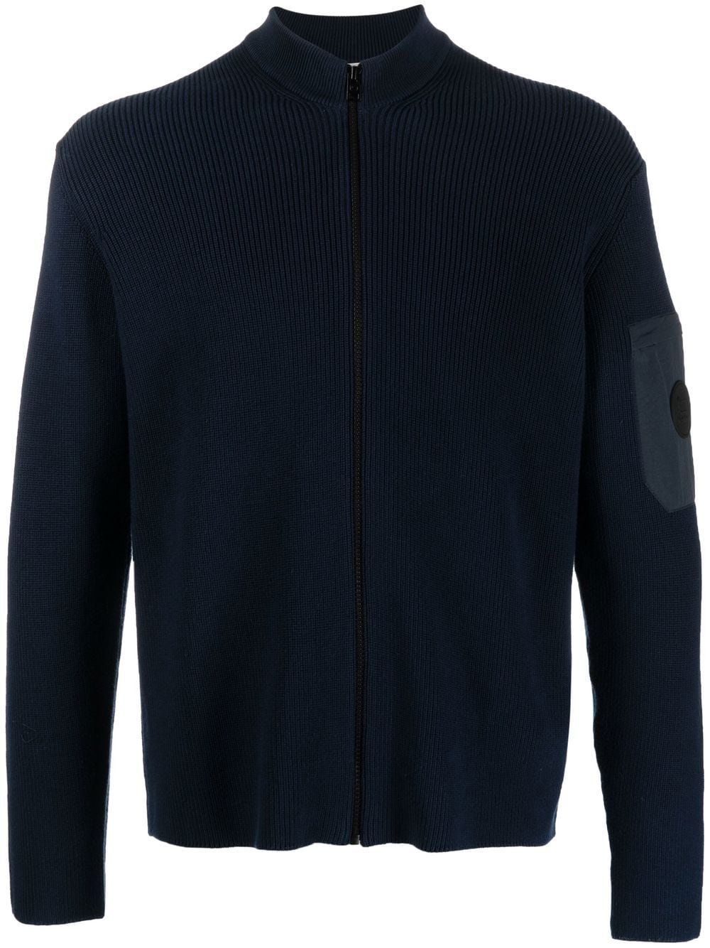 Woolrich Gerippter Cardigan mit Reißverschluss - Blau von Woolrich