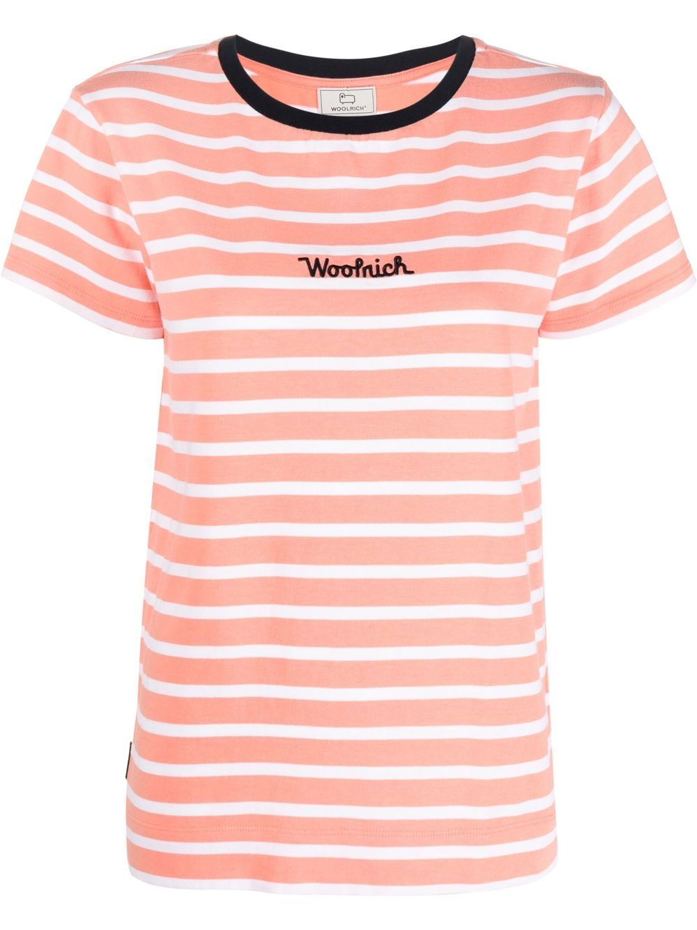 Woolrich Gestreiftes T-Shirt - Rosa von Woolrich