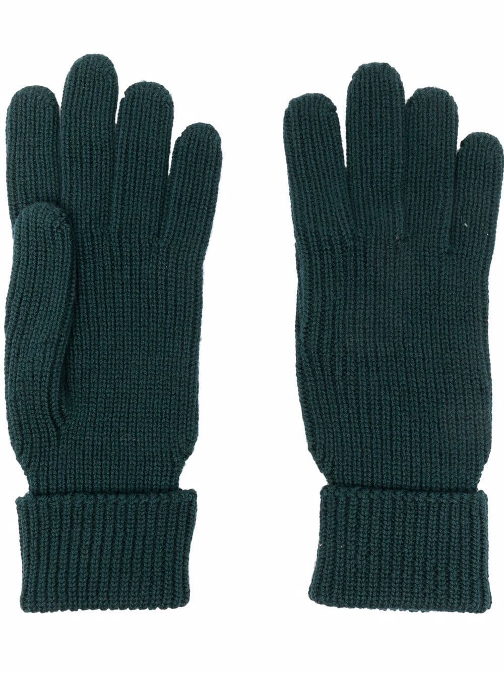 Woolrich Handschuhe aus geripptem Strick - Grün von Woolrich