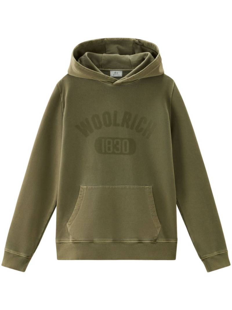 Woolrich Hoodie mit Logo-Print - Grün von Woolrich