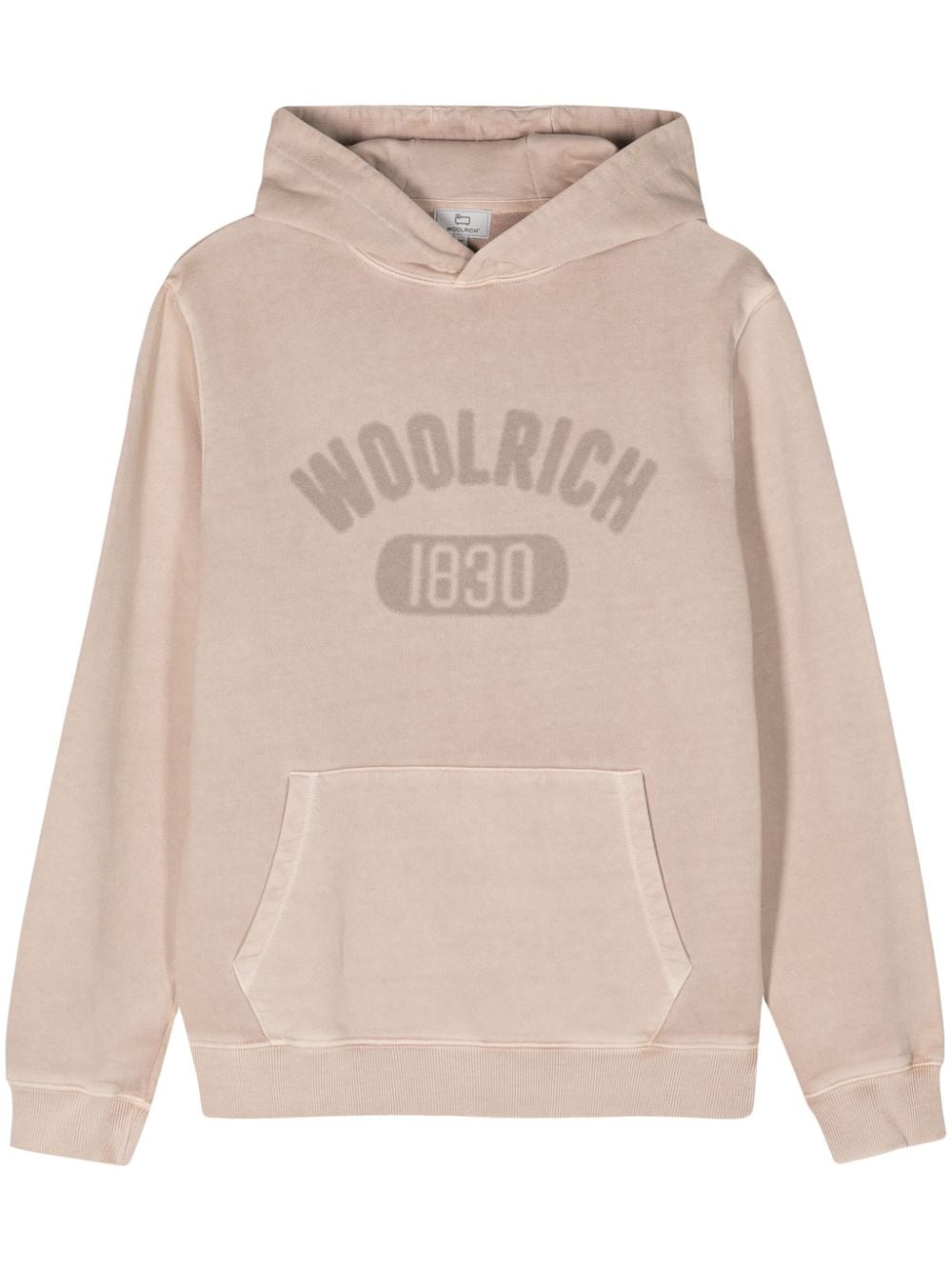 Woolrich Hoodie mit Logo-Print - Nude von Woolrich