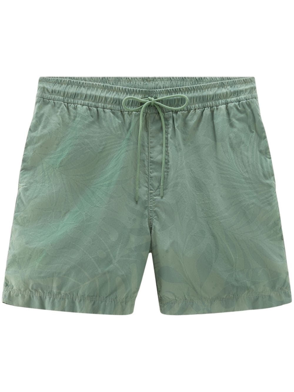 Woolrich Kordelzug-Shorts mit tropischem Print - Grün von Woolrich