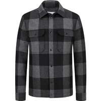 Woolrich Overshirt aus Wolle mit Karomuster und Daunenwattierung von Woolrich