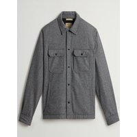 Woolrich Overshirt mit Daunenfüllung und Fischgrät-Muster in XL von Woolrich