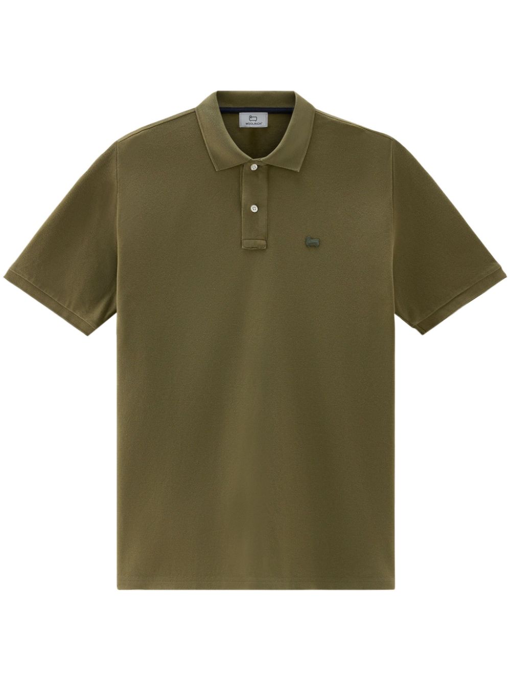 Woolrich Poloshirt mit Logo-Stickerei - Grün von Woolrich