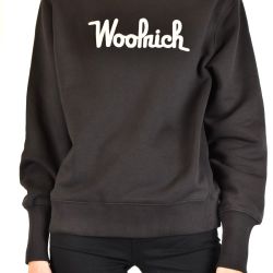 Woolrich Schwarzer Baumwollmischpullover Für Damen von Woolrich