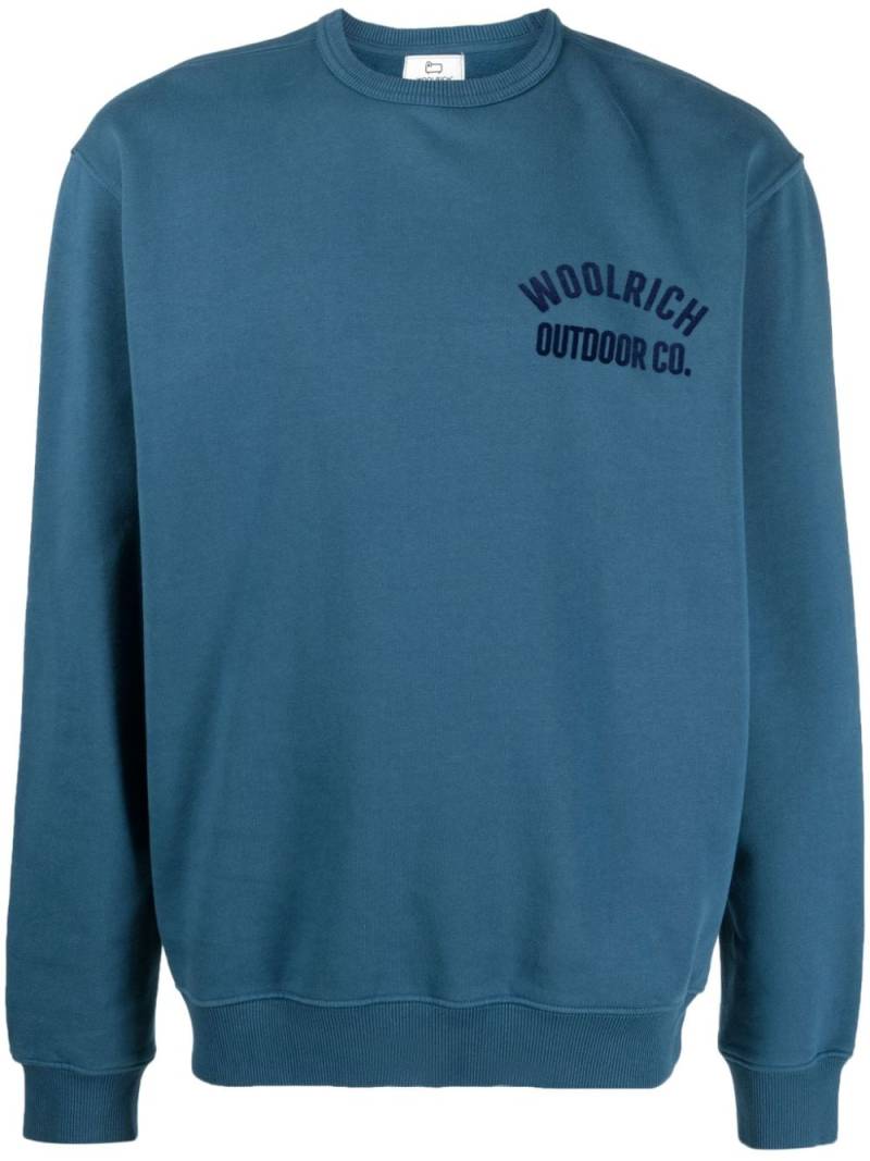 Woolrich Sweatshirt aus Bio-Baumwolle - Blau von Woolrich