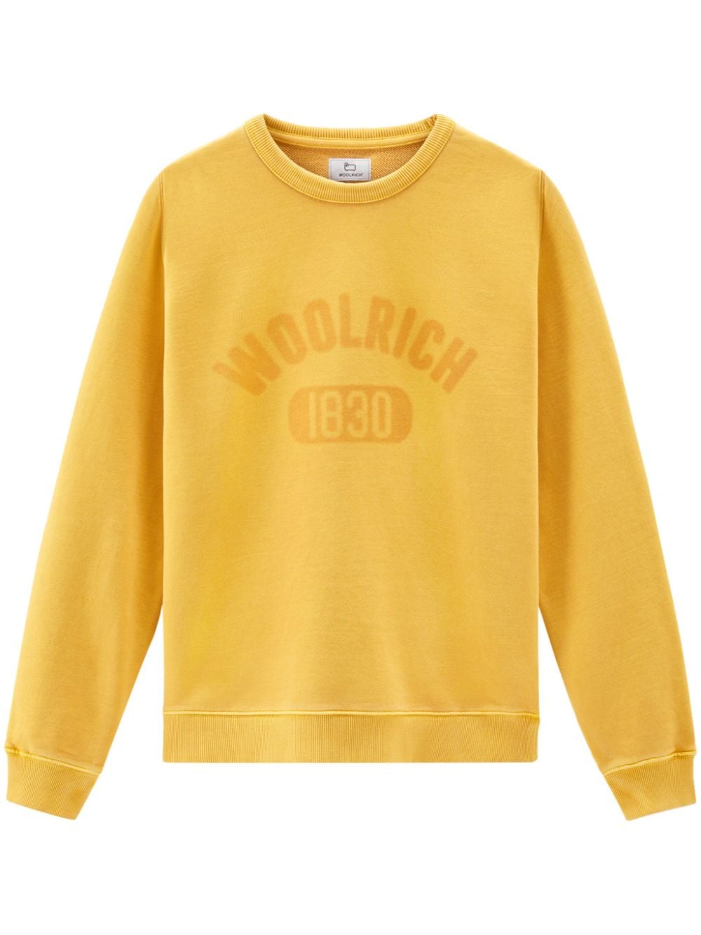 Woolrich Sweatshirt mit Logo-Print - Gelb von Woolrich