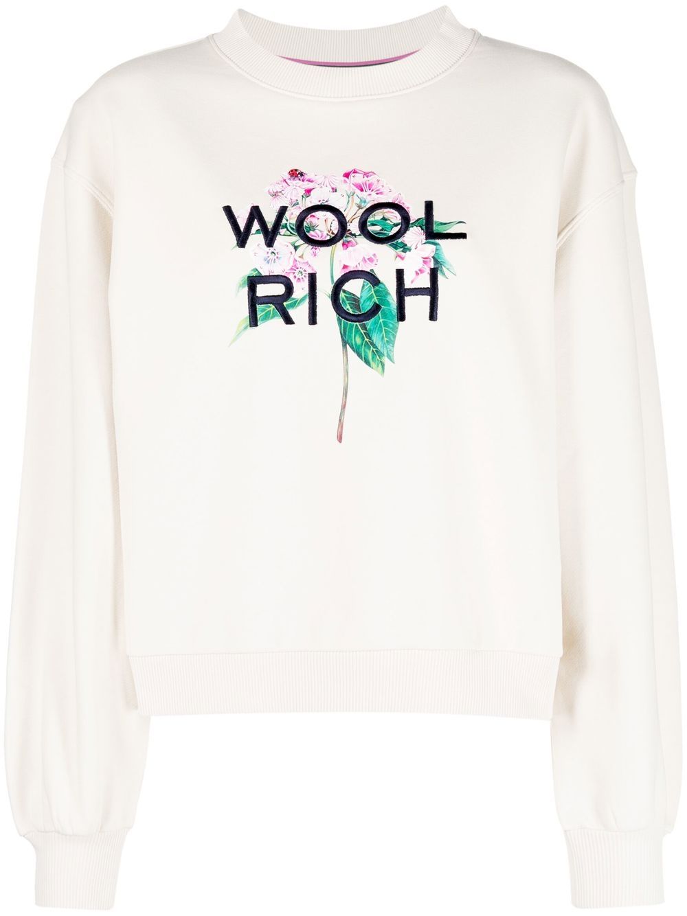 Woolrich Sweatshirt mit Logo-Stickerei - Nude von Woolrich