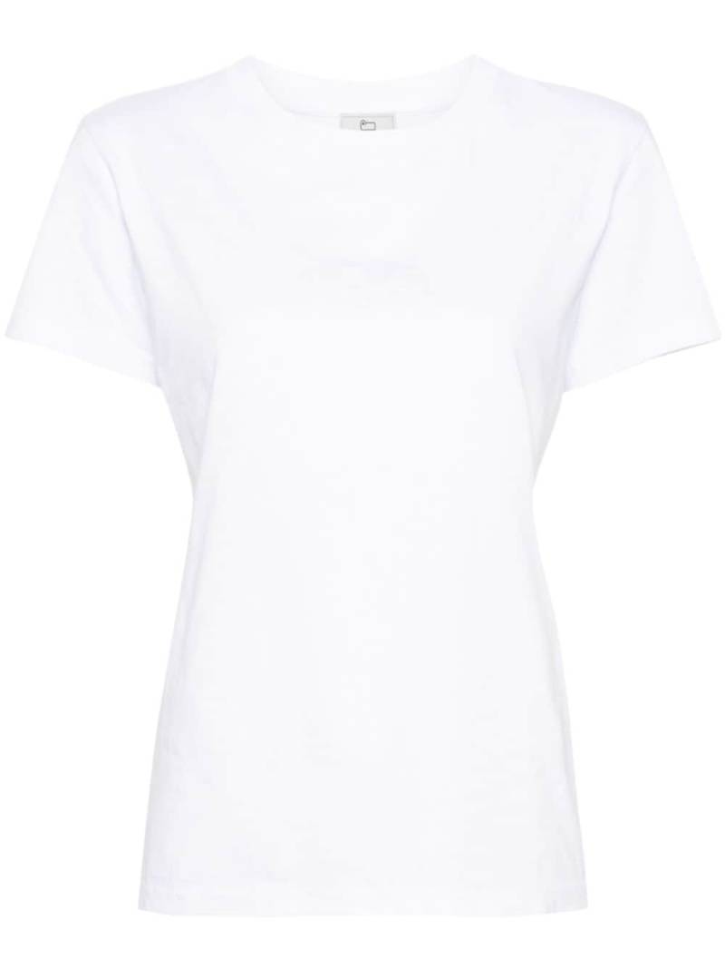 Woolrich T-Shirt mit Logo-Stickerei - Weiß von Woolrich