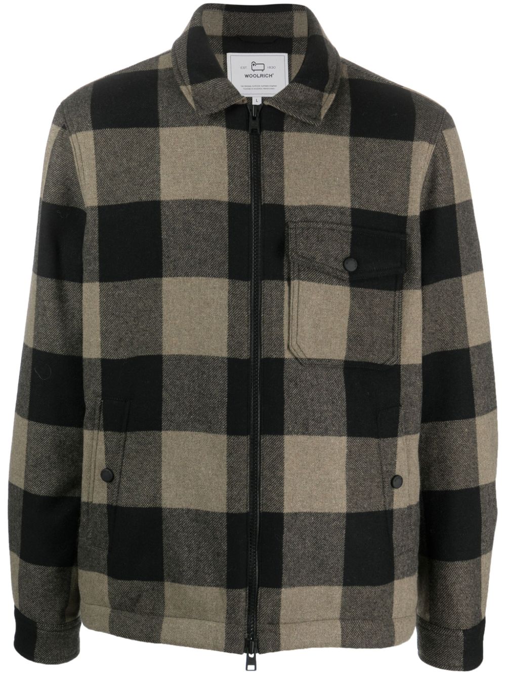 Woolrich Karierte Hemdjacke - Grün von Woolrich