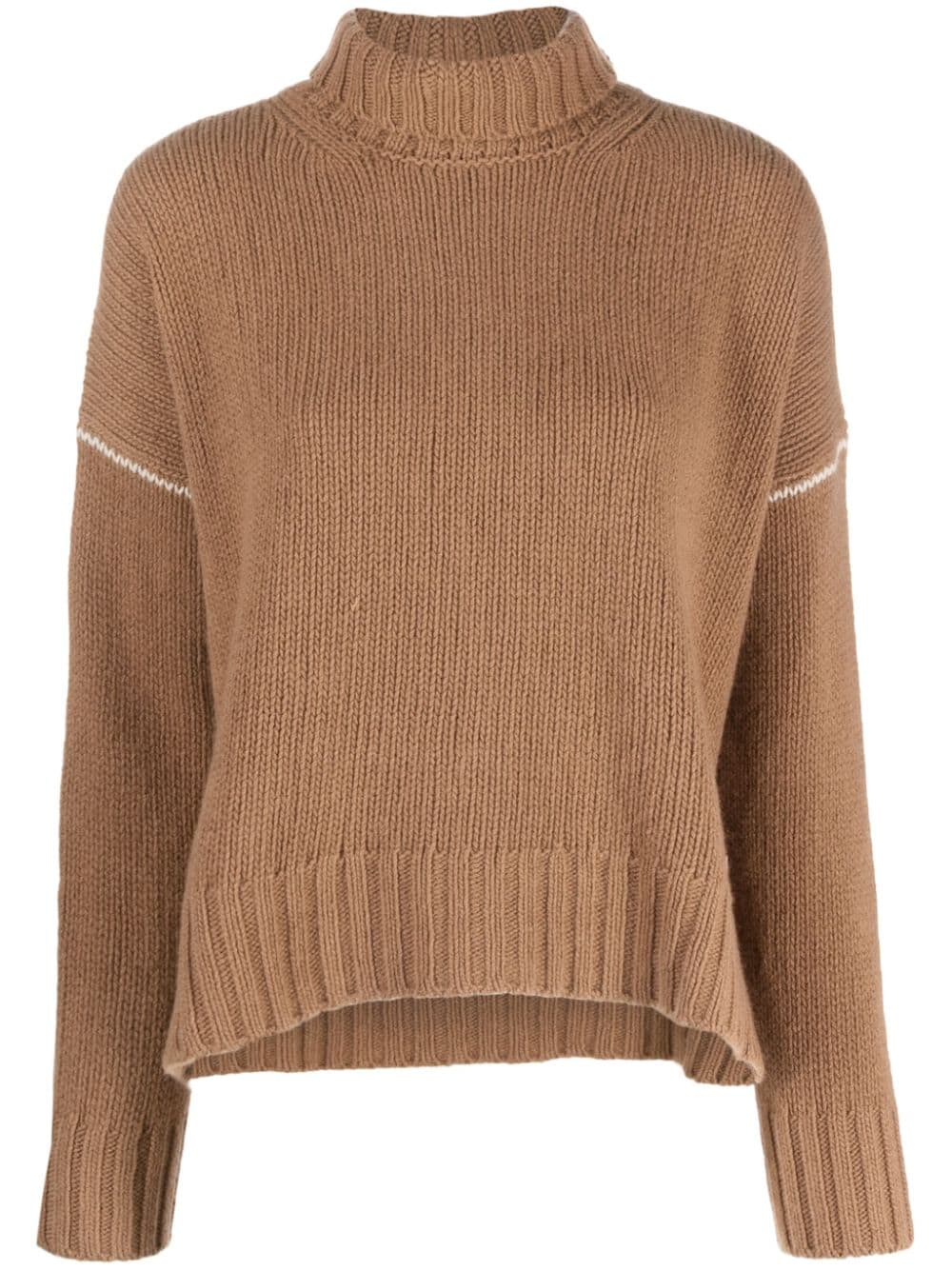 Woolrich Pullover mit Kontrastnähten - Nude von Woolrich