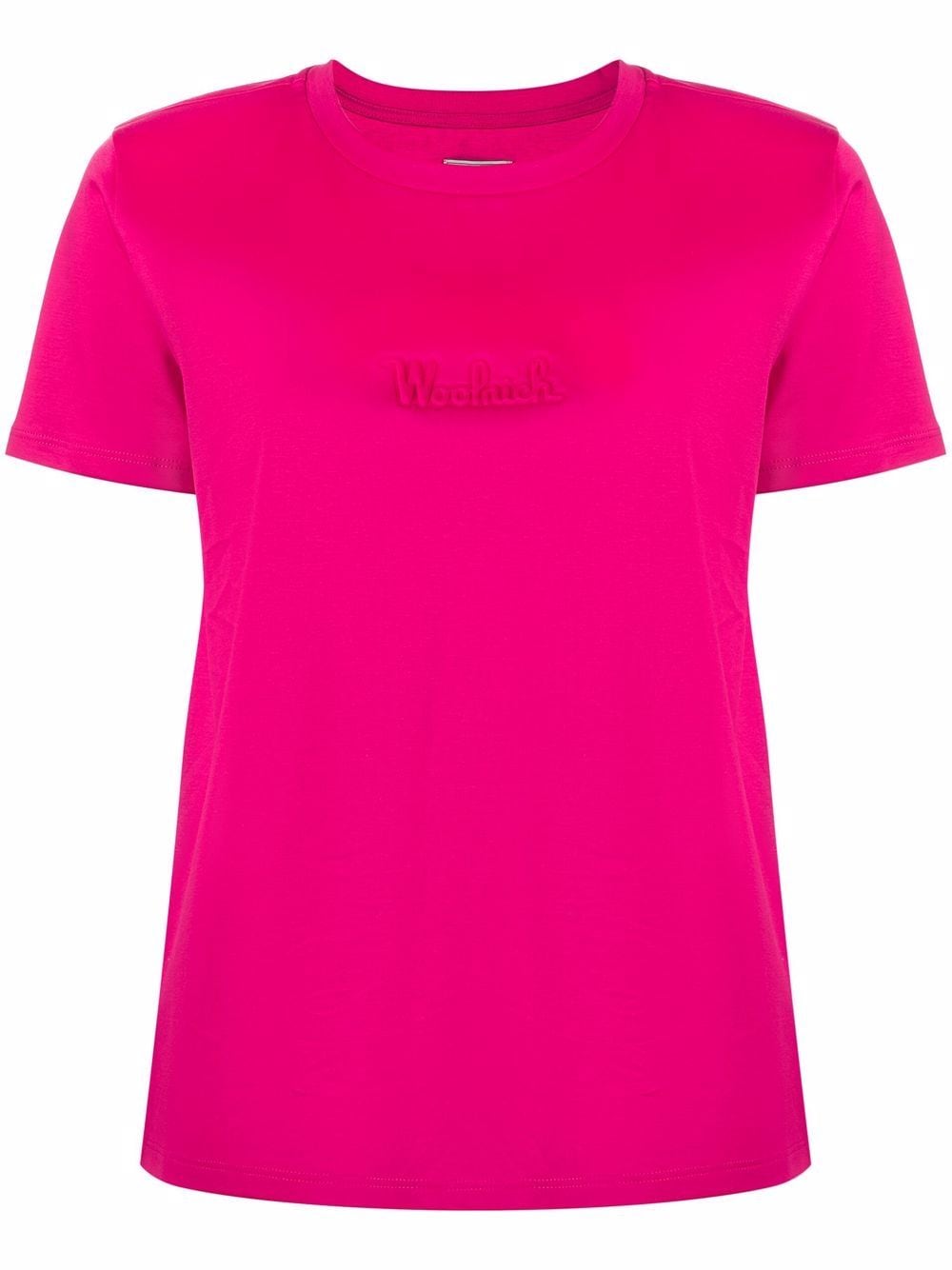 Woolrich T-Shirt mit Logo-Prägung - Rosa von Woolrich