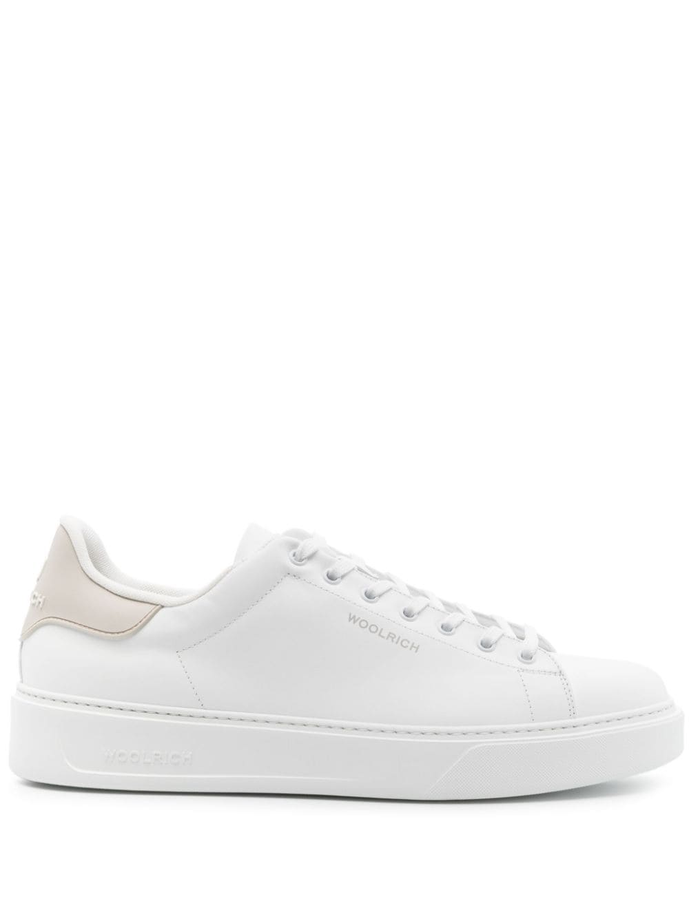 Woolrich lace-up leather sneakers - Weiß von Woolrich