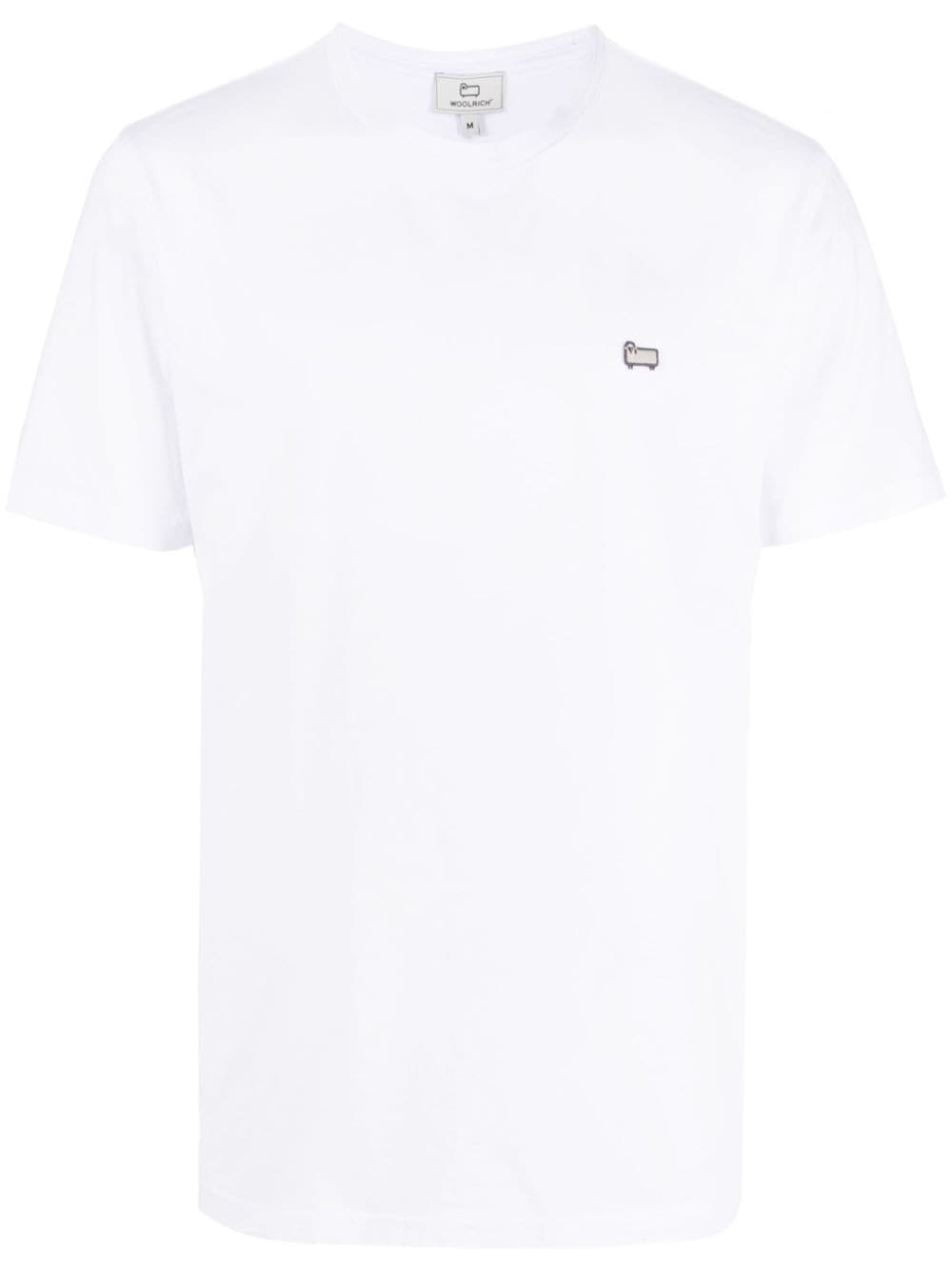 Woolrich T-Shirt mit Logo-Applikation - Weiß von Woolrich