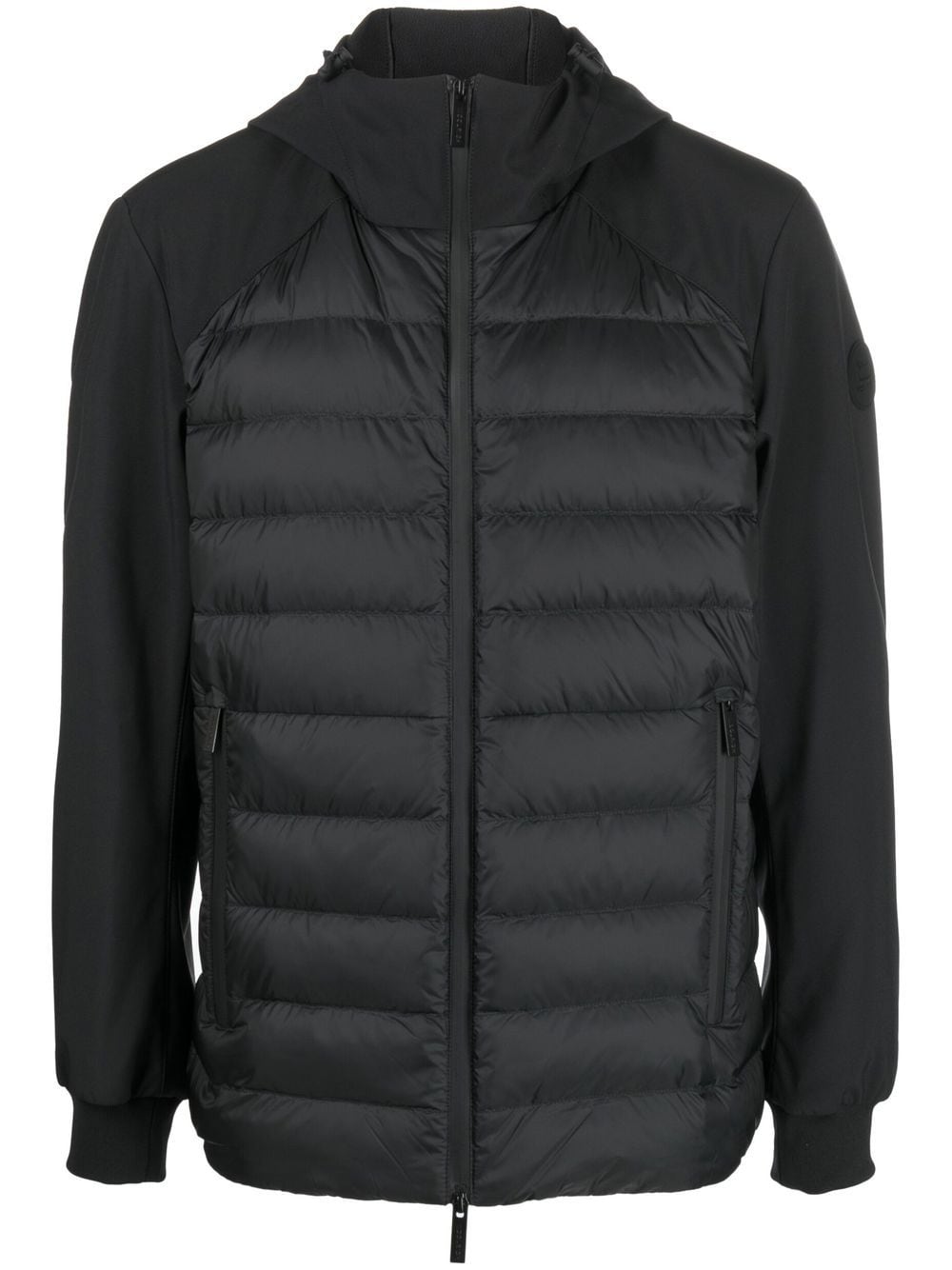 Woolrich Gefütterte Shell-Jacke mit Logo-Patch - Schwarz von Woolrich