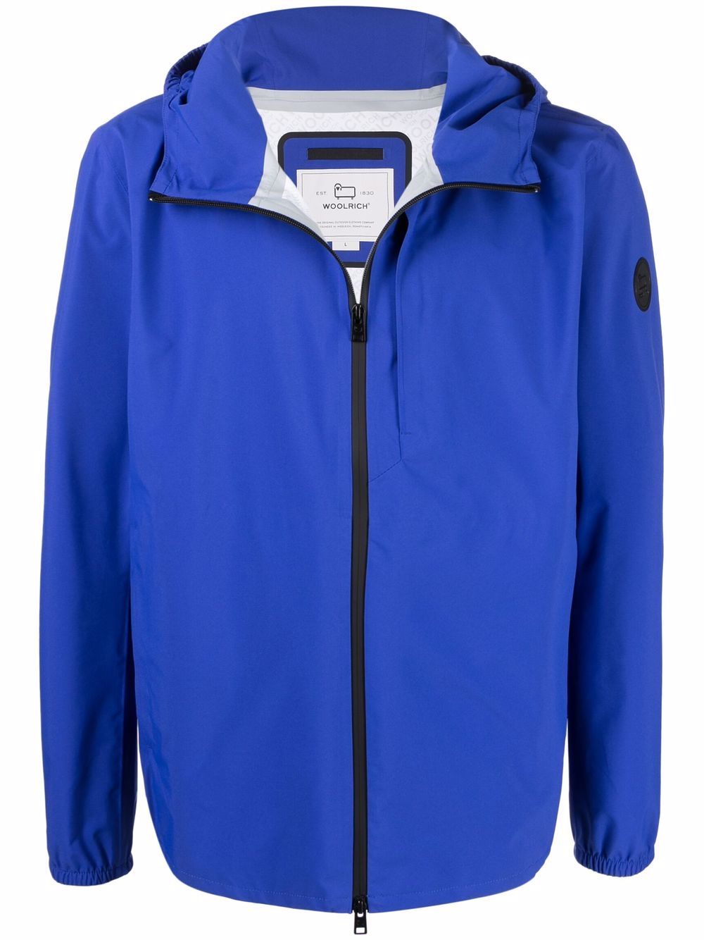 Woolrich Kapuzenjacke mit Logo - Blau von Woolrich