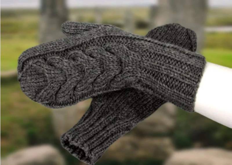 Handgestrickte Zopfmuster Handschuhe Weiche Garn Handschuhe Für Damen Handgestrickte Zopfmuster Handschuhe Weiche Garn Handschuhe Für Damen von WoolyThinker
