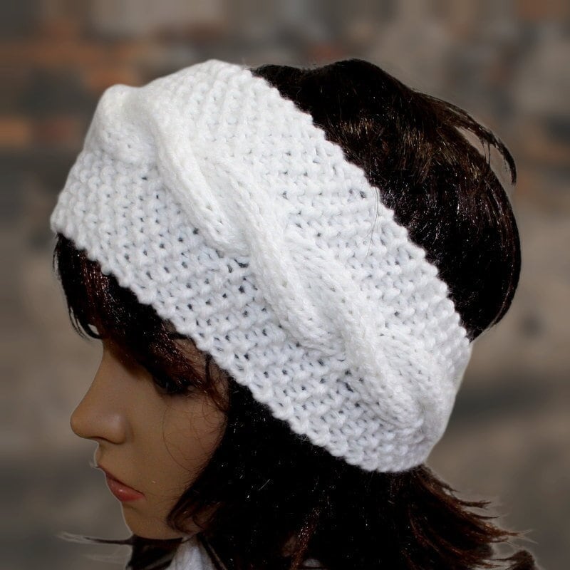 Weicher Und Warmer Gestrickter Ohrenwärmer-Damen-Kopftuch. Damen Strick-Ohrwärmer. Gestricktes Kopftuch. in Vielen Farben Weicher Und Warmer Gestrickter Ohrenwärmer-Damen-Kopftuch. Damen Strick-Ohrwärmer. Gestricktes Kopftuch. in Vielen Farben von WoolyThinker