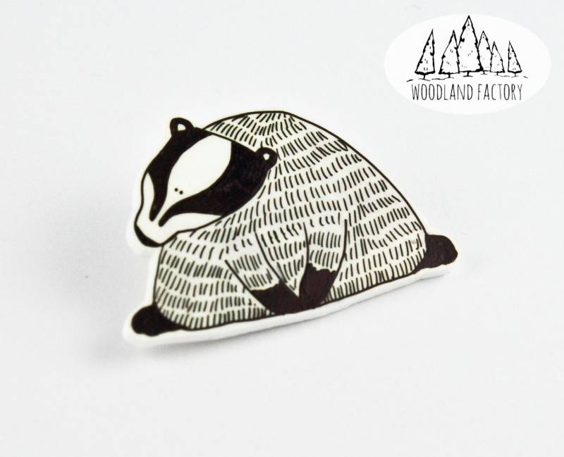 Dachs Pin/Kühlschrankmagnet Needle Minder - Brosche Waldtier Handgemachte Tiere Wald Fuchs Geschenk Schmuck Präsentieren Dachs Pin/Kühlschrankmagnet Needle Minder - Brosche Waldtier Handgemachte Tiere Wald Fuchs Geschenk Schmuck Präsentieren von WooodlandFactory