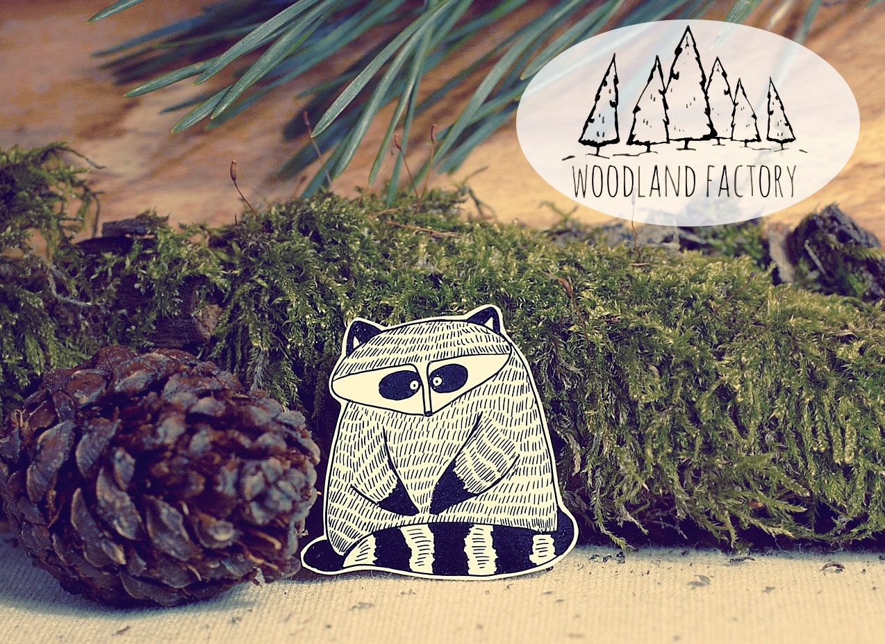 Waschbär Pin/Magnet Needle Minder - Handgemachter Süßer Tier Kühlschrankmagnet Plastik Brosche Abzeichen Schrullig Nadelmagnet Geschenk Wilder Humor Waschbär Pin/Magnet Needle Minder - Handgemachter Süßer Tier Kühlschrankmagnet Plastik Brosche Abzeichen Schrullig Nadelmagnet Geschenk Wilder Humor von WooodlandFactory