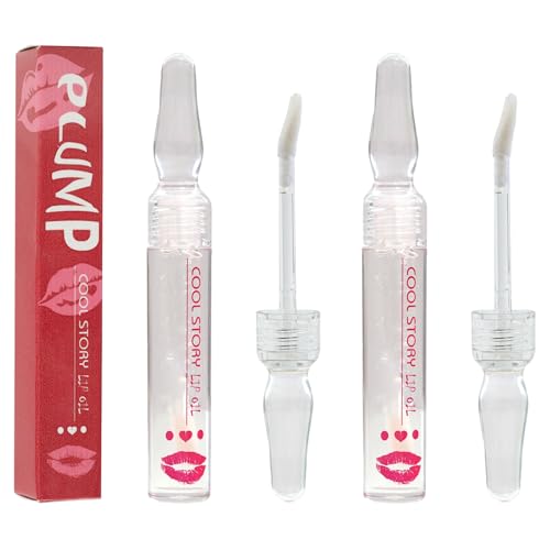 2 Stück Plumping Lip Gloss, Lip Oil, Lippenpflege-Lippenöl, Plumping and Moisturising, Lip Booster, Adds Volume, Glossy, Moisturises & Makes Lips Appear Fuller 2 Stück Plumping Lip Gloss, Lip Oil, Lippenpflege-Lippenöl, Plumping and Moisturising, Lip Booster, Adds Volume, Glossy, Moisturises & Makes Lips Appear Fuller von Wootapson