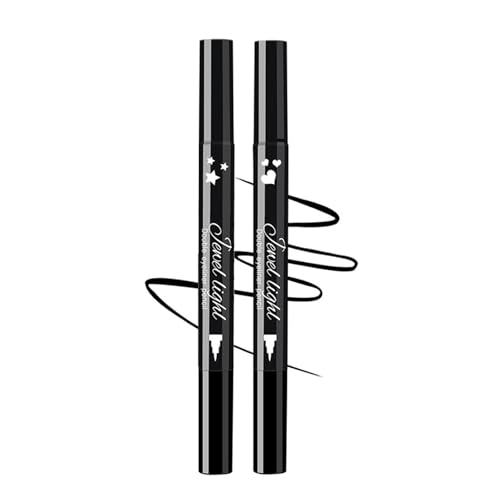 2PC Black Eye Pens with Motif Stamp and Eyeliner, Waterproof Eyeliner, Klare Linienführung, Lange Haltbarkeit, Leicht aufzutragen, Wischfest, for Eye Makeup for a Perfect Eye Wing 2PC Black Eye Pens with Motif Stamp and Eyeliner, Waterproof Eyeliner, Klare Linienführung, Lange Haltbarkeit, Leicht aufzutragen, Wischfest, for Eye Makeup for a Perfect Eye Wing von Wootapson
