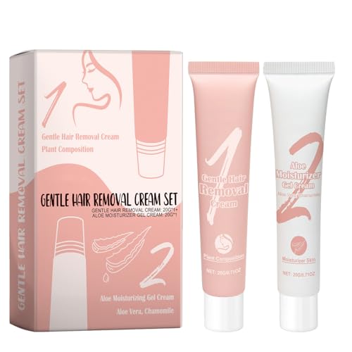 2er-Pack, Hair Removal Set, Body Hair Removal Cream+Nourishing Cream, Geeignet für Männer und Frauen zur Sanften Pflege von Lippen- und Handhaaren, Für alle Hauttypen Geeignet 2er-Pack, Hair Removal Set, Body Hair Removal Cream+Nourishing Cream, Geeignet für Männer und Frauen zur Sanften Pflege von Lippen- und Handhaaren, Für alle Hauttypen Geeignet von Wootapson