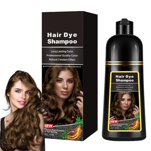 Wootapson Schwarz Haarfärbeshampoo,Natürliche Schwarze Haarfarbe Shampoo 3 In 1,Haarfarbe Shampoo Für Graues Haar,Instant Hair Shampoo,Instant Black Hair Shampoo,Für Männer & Frauen-Light Brown Wootapson Schwarz Haarfärbeshampoo,Natürliche Schwarze Haarfarbe Shampoo 3 In 1,Haarfarbe Shampoo Für Graues Haar,Instant Hair Shampoo,Instant Black Hair Shampoo,Für Männer & Frauen-Light Brown von Wootapson