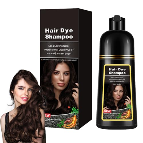 Wootapson Schwarz Haarfärbeshampoo,Natürliche Schwarze Haarfarbe Shampoo 3 In 1,Instant Hair Shampoo,Haarfarbe Shampoo Für Graues Haar,Instant Black Hair Shampoo,Für Männer & Frauen-Dark Brown Wootapson Schwarz Haarfärbeshampoo,Natürliche Schwarze Haarfarbe Shampoo 3 In 1,Instant Hair Shampoo,Haarfarbe Shampoo Für Graues Haar,Instant Black Hair Shampoo,Für Männer & Frauen-Dark Brown von Wootapson