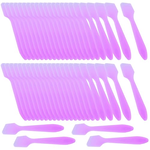 Wopanxye 50 Stück Kosmetik-Spatel für Gesichtsmaske, Creme restelöffel, Kunststoff Löffel, Einweg-Make-up-Probenwerkzeug für Mischen, Proben, Wachsen, Lotion Beauty-Gesichtsmaske Gele spachtel, Lila Wopanxye 50 Stück Kosmetik-Spatel für Gesichtsmaske, Creme restelöffel, Kunststoff Löffel, Einweg-Make-up-Probenwerkzeug für Mischen, Proben, Wachsen, Lotion Beauty-Gesichtsmaske Gele spachtel, Lila von Wopanxye
