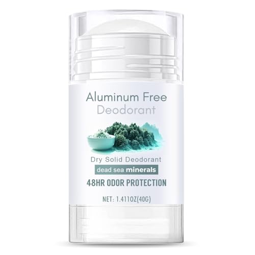 Aluminiumfreies Deodorant für empfindliche Haut, Natural Trockenes festes Deodorant für Frauen mit Mineralien des Toten Meeres, gegen starkes Geruch, 48Hr Geruchsschutz (1) von Woranb