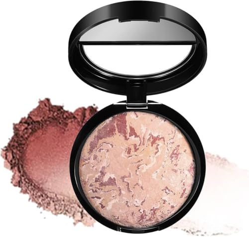 Baked Foundation for Mature Skin, Brighten Color Correcting Powder Foundation, Make-up Control Oil Fine Flash Hochglanz Make-up Pulver, Langlebiger 24h-Trag, Abdeckung feiner Linien, Flecken (04#) von Woranb