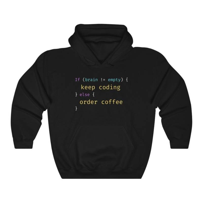 Codierender Lustiger Hoodie, Programmier-Sweatshirt, Javascript Kapuzenpullover. Lustige Sprüche. Perfektes Geschenk Software-Programmierer Ingenieur von WorfiLife