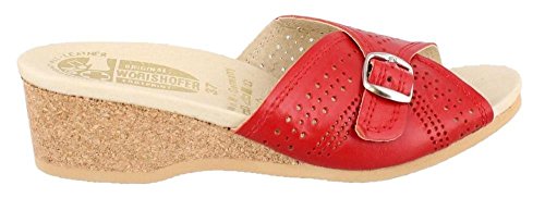 Worishofer Damen 251 251, Rot - Rotes Leder - Größe: 40 EU von Worishofer