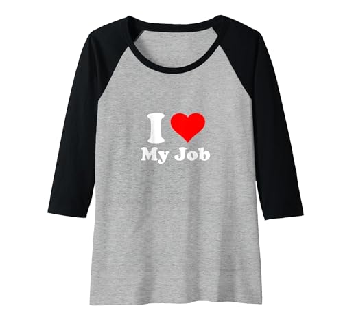 Ich Liebe Meinen Job Raglan, Damen, Schwarz/Dunkelgrau Meliert, L Ich Liebe Meinen Job Raglan, Damen, Schwarz/Dunkelgrau Meliert, L von Work Gifts