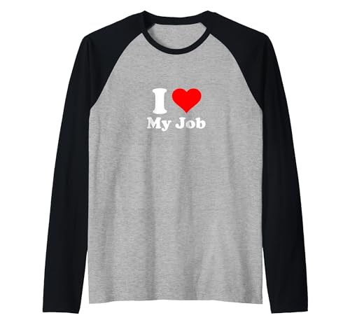 Ich Liebe Meinen Job Raglan, Herren, Schwarz/Dunkelgrau Meliert, L Ich Liebe Meinen Job Raglan, Herren, Schwarz/Dunkelgrau Meliert, L von Work Gifts